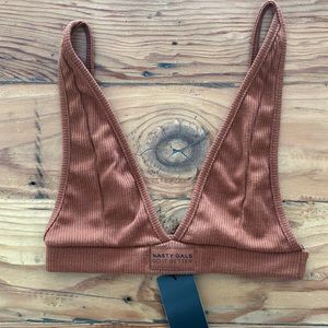 Ribbed Chestnut Bralette